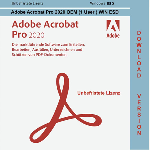 Adobe acrobat pro 2020 oem - 2020, ✔