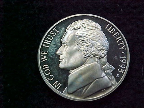 1995 jefferson nickel - s,